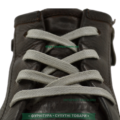 Шнурок вощеный плоский 2х5 (70см) светло-серый