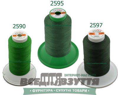 Нитки Tytan (ТИТАН) №60 Зеленый