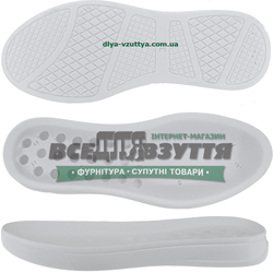 2261 PU р. 36-41  цв. Белый  Подошва женская