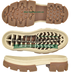 2592 TR р. 36-40 цв. БЕЖЕВЫЙ  Подошва женская
