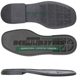 2834 TR р. 36-41 цв. Черный / Подошва женская