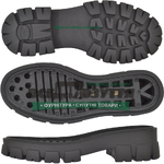 3330 PU  р. 36-41  цв. ЧЕРНЫЙ  / Подошва женская