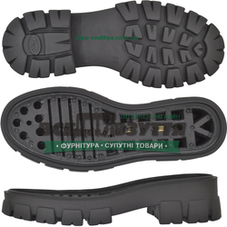 3330 PU  р. 36-41  цв. ЧЕРНЫЙ  / Подошва женская