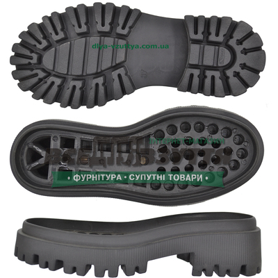 3333 PU  р. 36-41  цв. ЧЕРНЫЙ  / Подошва женская