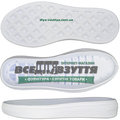 3334 PU  р. 36-41  цв. БЕЛЫЙ  / Подошва женская