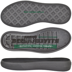 3334 PU  р. 36-41  цв. ЧЕРНЫЙ  / Подошва женская