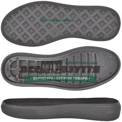 3334 PU  р. 36-41  цв. ЧЕРНЫЙ  / Подошва женская