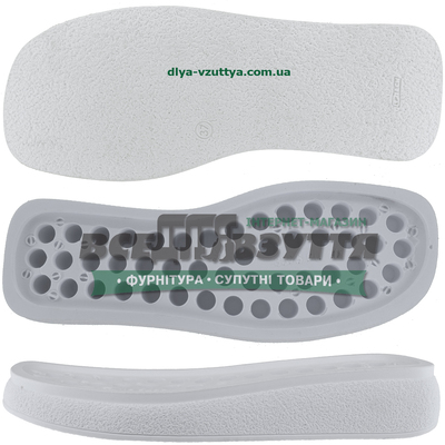3375 PU р. 36-40  цв. Белый  Подошва женская