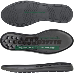 3398 PU р. 36-41  цв. Черный  Подошва женская