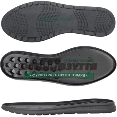 3398 PU р. 36-41  цв. Черный  Подошва женская