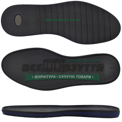 5568 PU р. 39-45 (синяя вставка)  / Подошва мужская