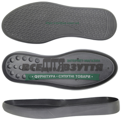 5652 PU р. 40-45 цв. Черный / Подошва мужская