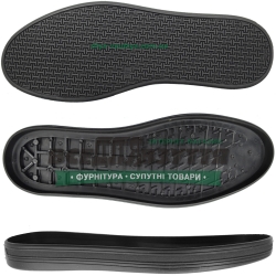 5792 TR р.40-45 цв.Черный Подошва мужская 