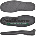 7048 PU р.40-45 цв. ЧЕРНЫЙ Подошва мужская