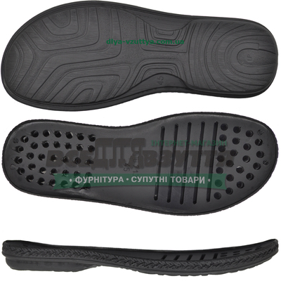 7138 PU р.40-45 Черн. Подошва мужская