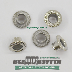 Блочка под шнурок Ø 5 мм (3504) цв. Хром