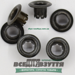 Блочка под шнурок Ø 5,2 мм (3505) цв. Черный