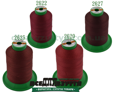 Нитки Tytan (ТИТАН) №40, 1000 м) Бордовий