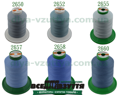 Нитки Tytan (ТИТАН) №40, 1000 м) Блакитний