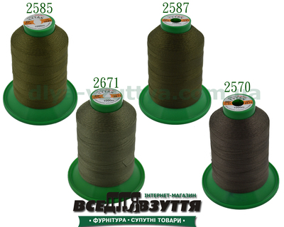 Нитки Tytan (ТИТАН) №40, 1000м) Хакі