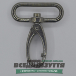 Карабин галантерейный 40мм (4000) цв. Темный никель