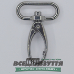 Карабин галантерейный 30мм (4001) цв. Темный никель