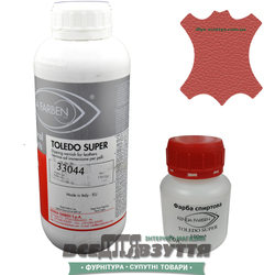 Краска для кожи KENDA FARBEN TOLEDO SUPER 100мл/1Л  светло-красный 33044