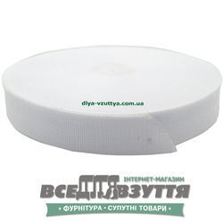 Лента ременная 40мм цв. Белый