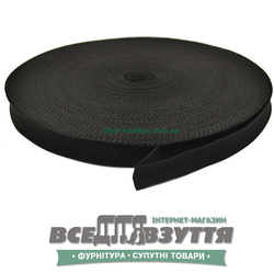 Лента ременная 20мм цв. Черный