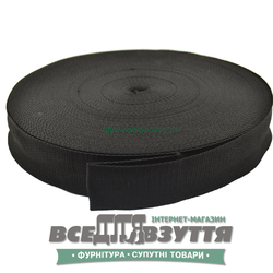 Лента ременная 40мм цв. Черный