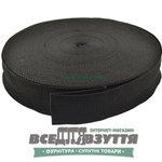 Лента ременная 50мм цв. Черный