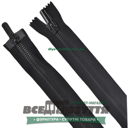 Молния тракторная разъемная 2 замка Л7Г (80см) цв. Черный