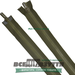 Молния тракторная разъемная 2 замка Л7Г (80см) цв. Хаки