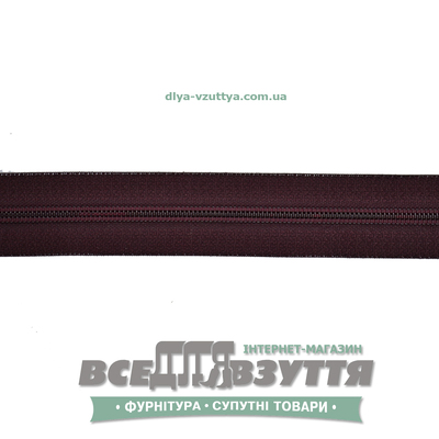Молния обувная Т6 (№5)(метражная) Бордовая