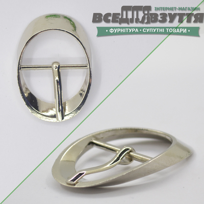 Пряжка для обуви (019041) 23,5мм цв. Хром