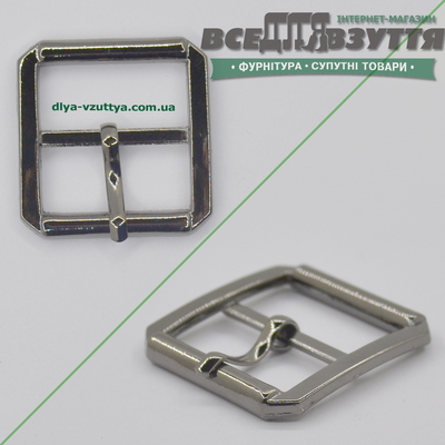 Пряжка для обуви (24184) 22мм цв. Темный никель
