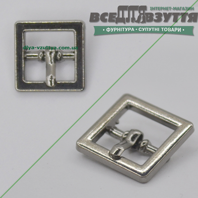Пряжка для обуви (30417) 10,4мм цв. Темный никель