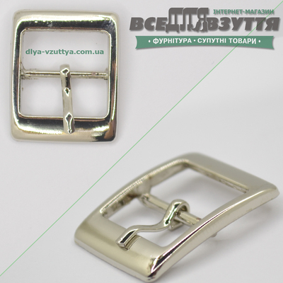 Пряжка для обуви (32437) 16мм цв. Хром