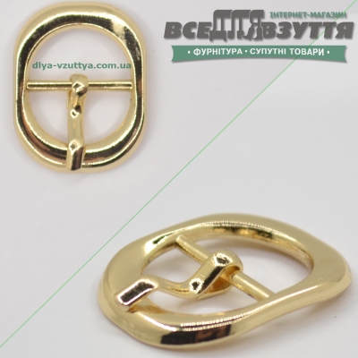 Пряжка для обуви (34128) 14,5мм цв. Золото