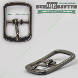 Пряжка для обуви (39940) 12мм цв. Темный никель