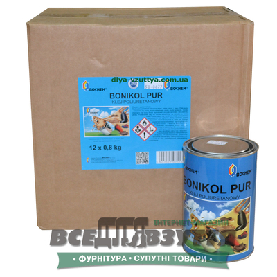 Клей BOCHEM BONIKOL PUR десмоколл (0.8кг) 12банок