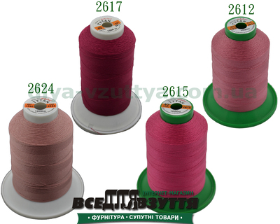 Нитки Tytan (ТИТАН) №40, 1000м) Рожевий