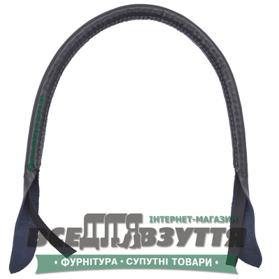 Ручки кожаные на сумку (59см)  цв. Синий