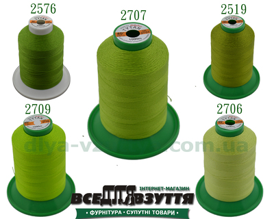 Нитки Tytan (ТИТАН) №40, 1000м Салатовий