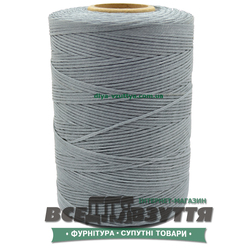 Шнур вощеный плоский 1.0мм 500м цв.Серый