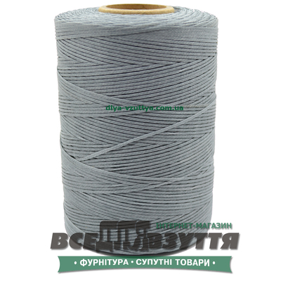 Шнур вощеный плоский 1.0мм 500м цв.Серый