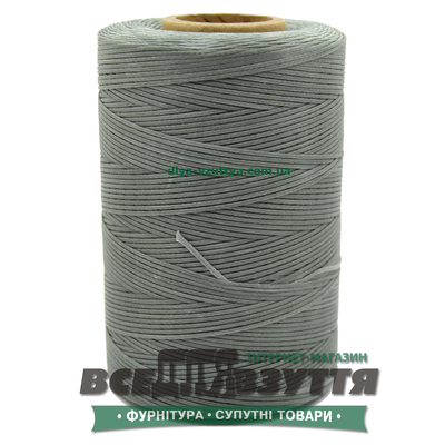 Шнур вощеный плоский 1.0мм 500м цв.Темно-серый