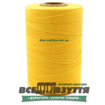 Шнур вощеный плоский 1.0мм 500м цв.Желтый