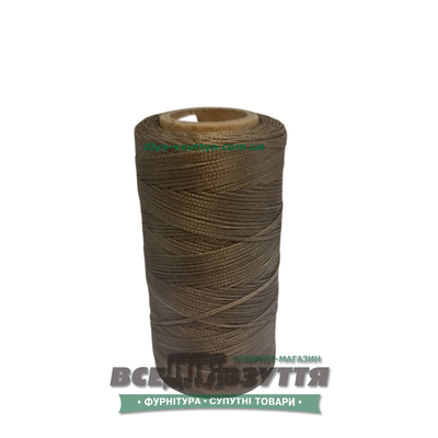 Шнур вощеный плоский 1.0мм 200м цв. Темно-бежевый