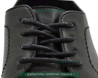 Шнурок вощеный круглый 1.2.8 (80см) черный